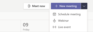 Microsoft Teams webinars invite