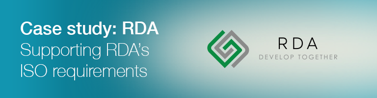 Case Study - RDA highlights the benefits of ISO Certification support