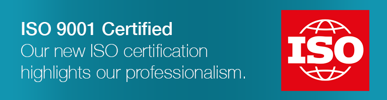 ISO 9001 certification highlights our professionalism