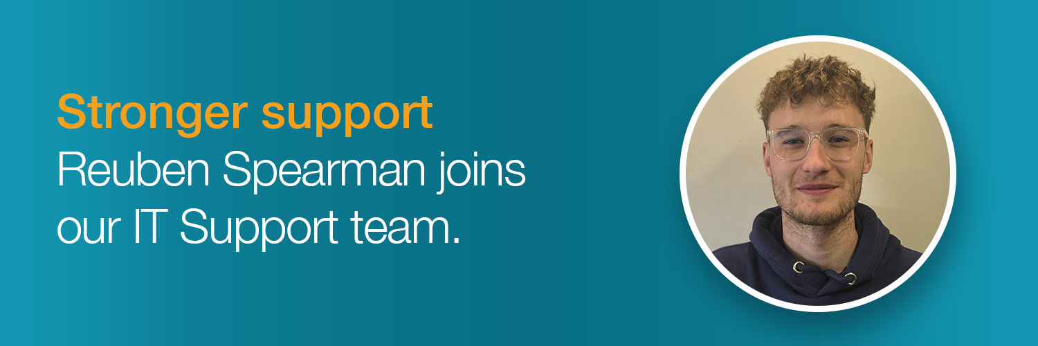 Reuben Spearman joins our IT Support team